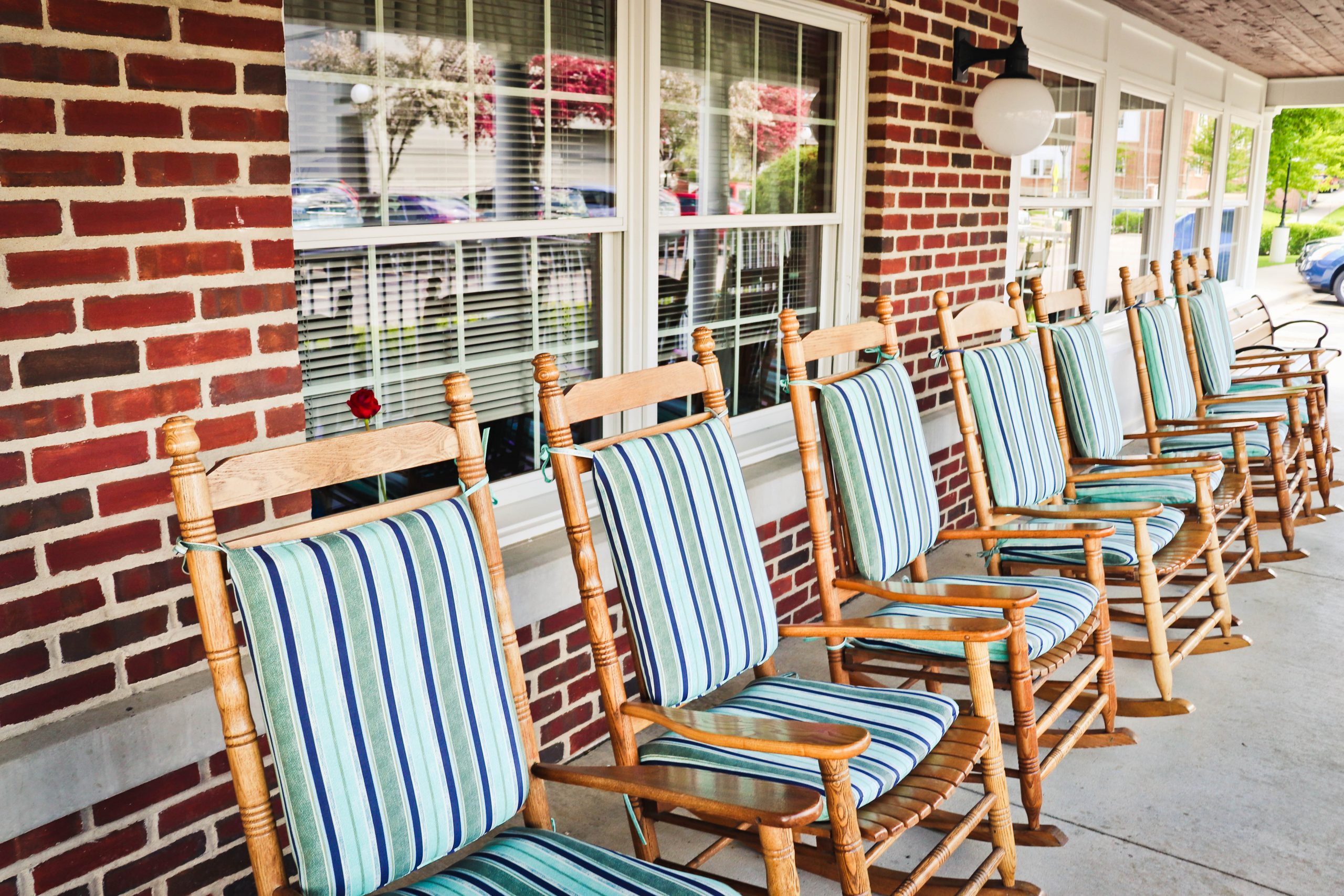 Rocking chairs on porch