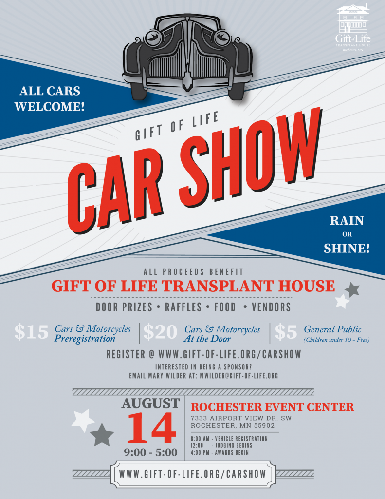 Gift of Life Car Show - Gift of Life Transplant House • A home that ...